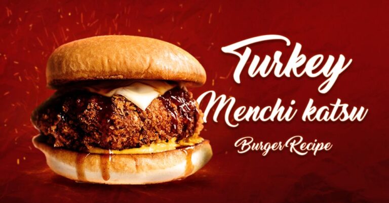 Delicious Turkey Menchi Katsu Burger Recipe